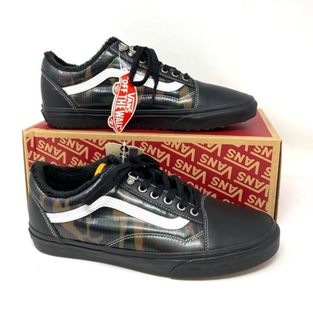 💖MEGA SALE💖VANS MTE Old Skool Women's Black Camo Khaki Sneakers VN0A348F2TI